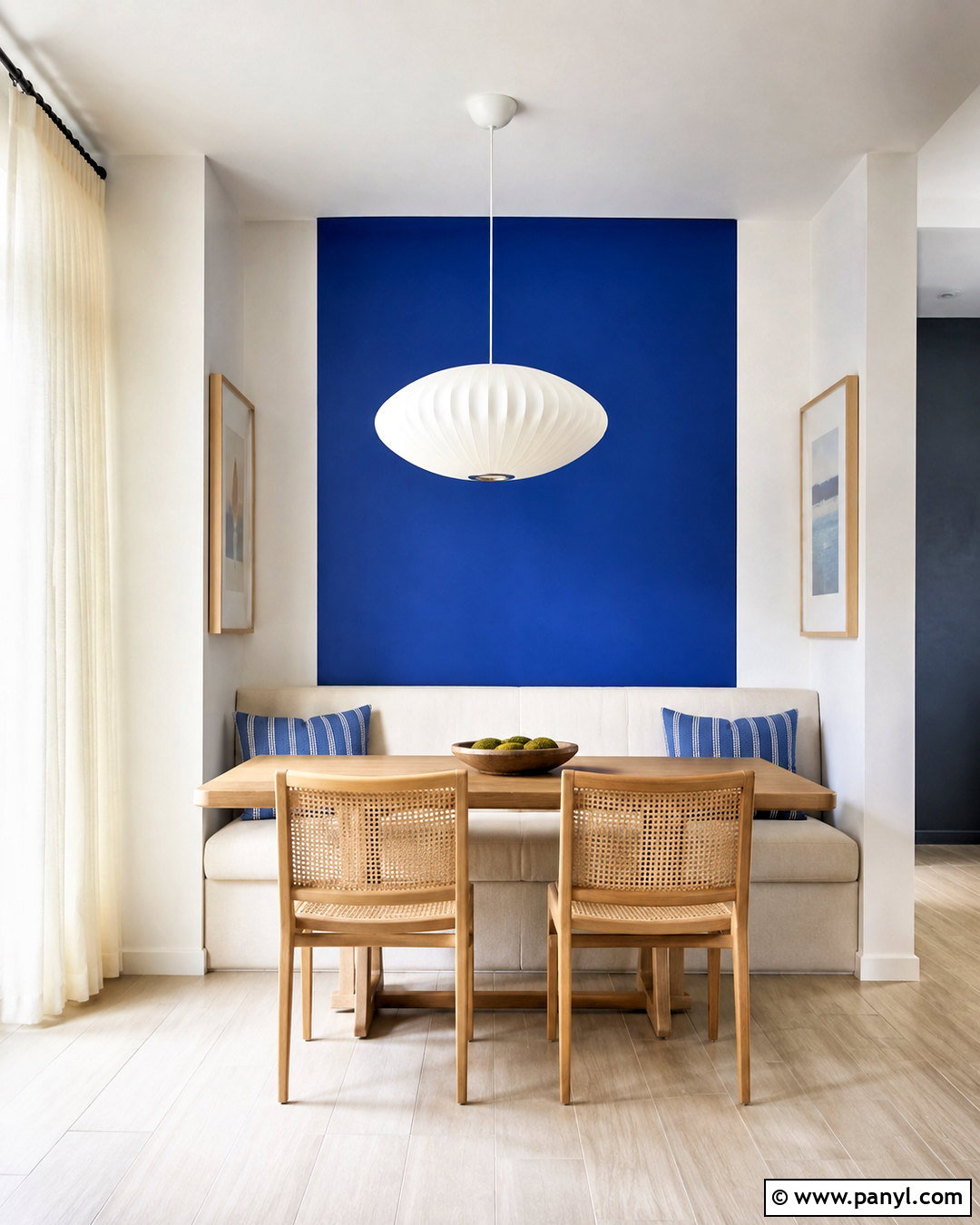 Cobalt Blue Color Block Wall - 20 colour block walls