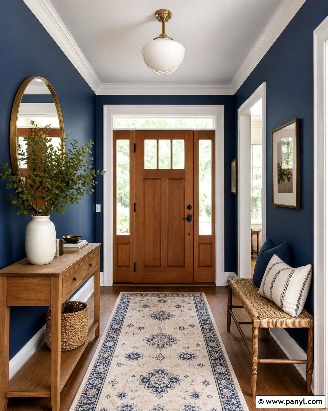 Cobalt Blue Entryway Walls - 20 Cobalt Blue Interior Paint Ideas