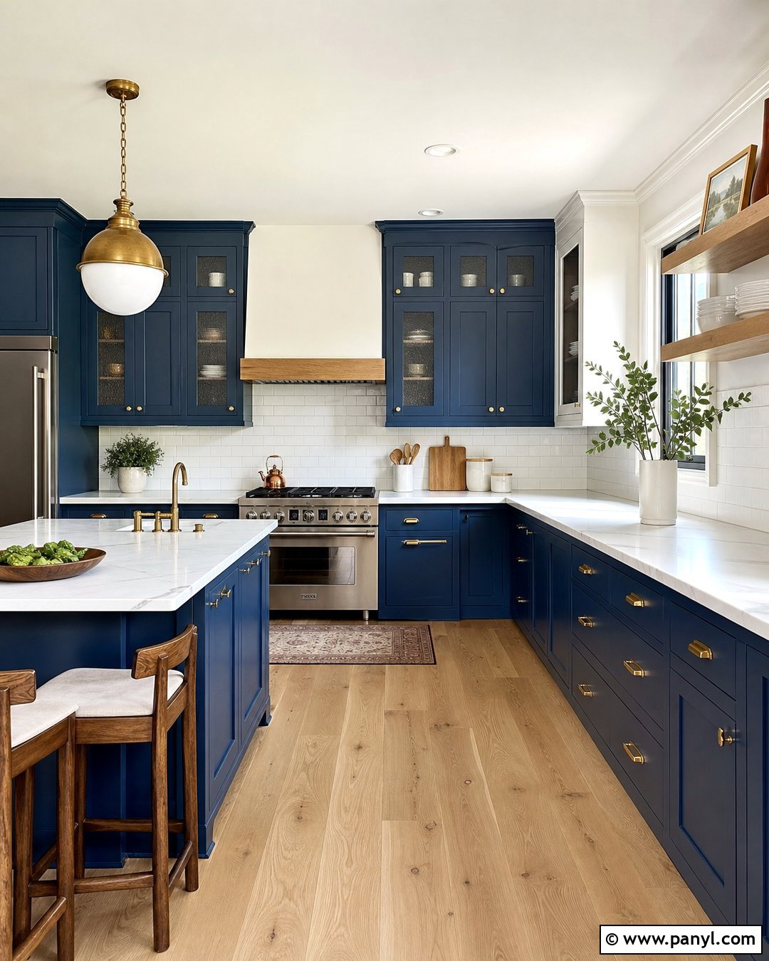 Cobalt Blue Kitchen Cabinets - 20 Cobalt Blue Interior Paint Ideas