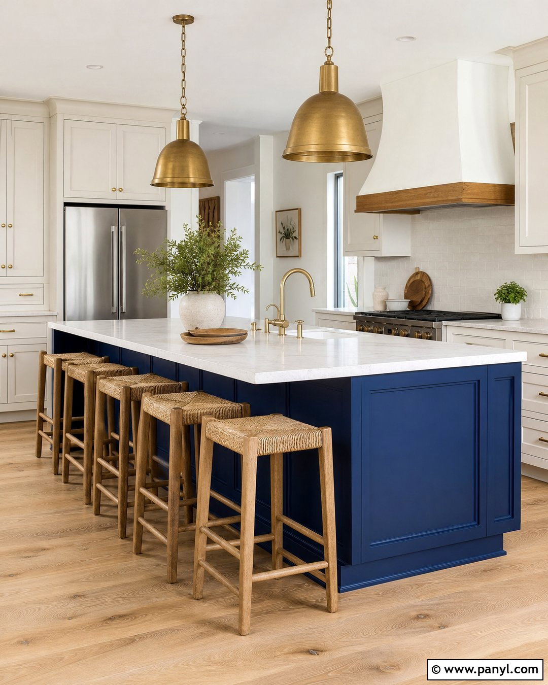 Cobalt Blue Kitchen Island - 20 Cobalt Blue Interior Paint Ideas