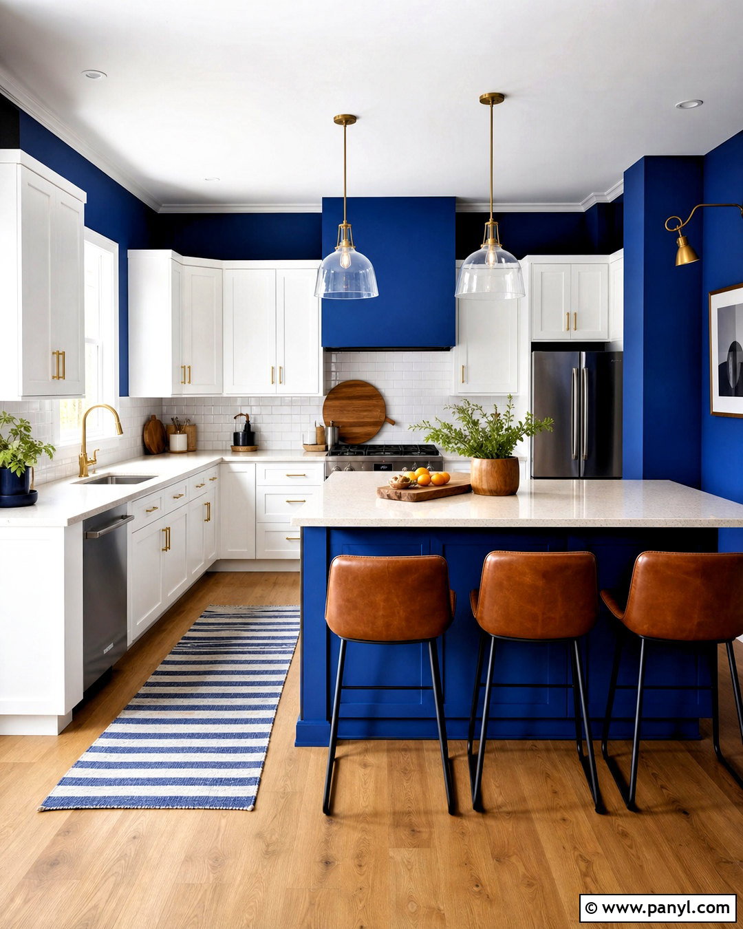 Cobalt Blue Kitchen - 20 blue room paint ideas
