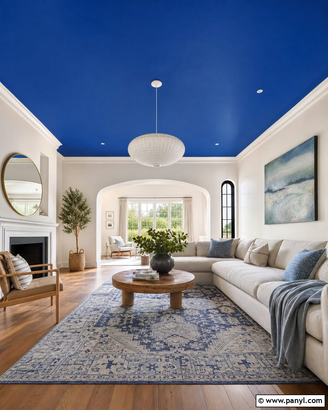 Cobalt Blue Painted Ceiling - 20 Cobalt Blue Interior Paint Ideas