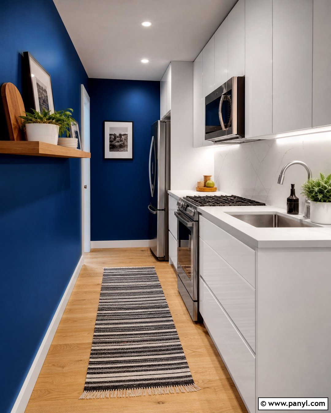 Cobalt Blue Small Galley Kitchen Walls - 20 cobalt blue kitchen walls