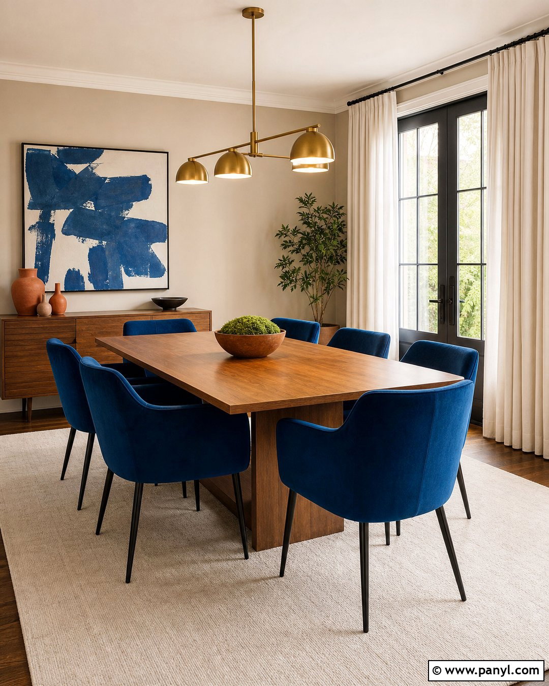 Cobalt Blue With Beige Walls - 20 Colours That Go With Beige Walls
