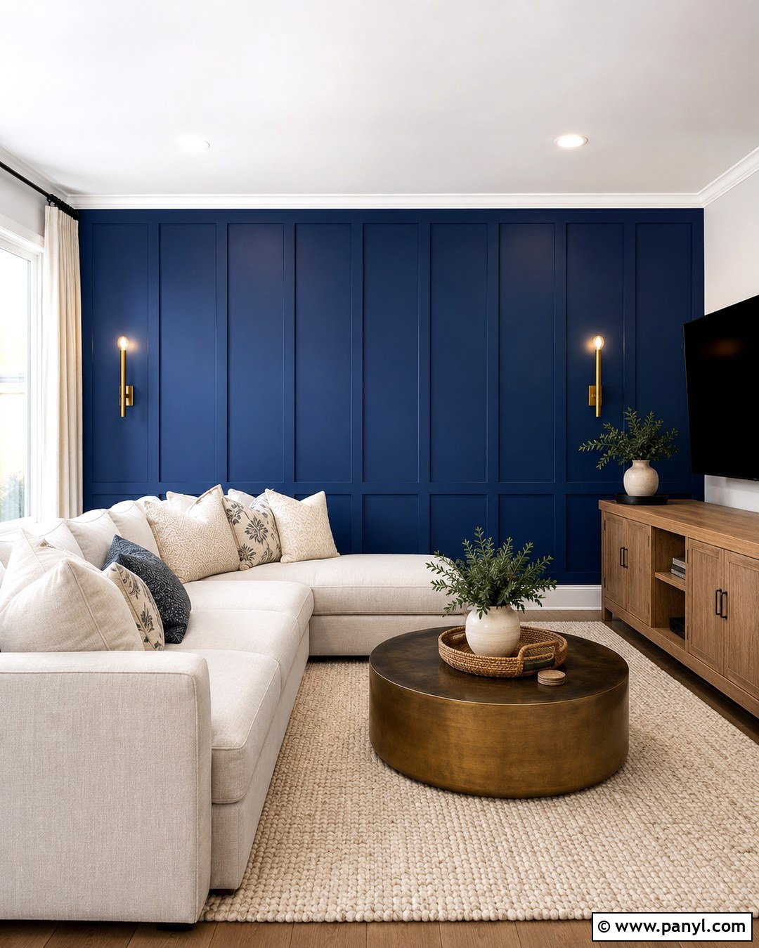 Cobalt Board And Batten Wall - 20 Cobalt Wall Ideas