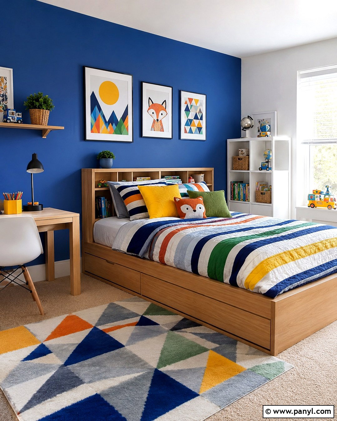 Cobalt Kids Bedroom Wall - 20 Cobalt Wall Ideas