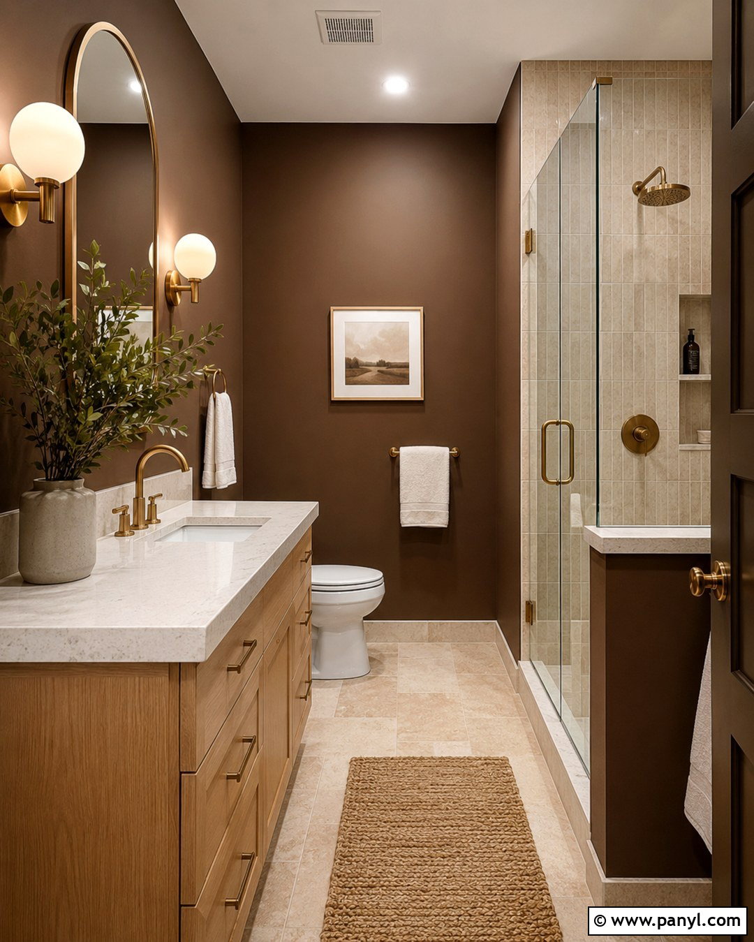 Cocoa Brown Bathroom Walls - 20 Bathroom Wall Colors 2027