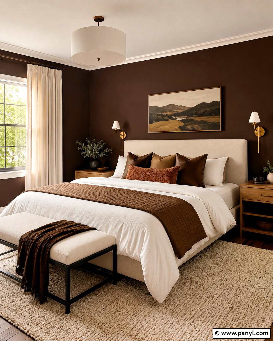 Cocoa Brown Bedroom Paint Color - 20 neutral paint colors for bedroom ideas