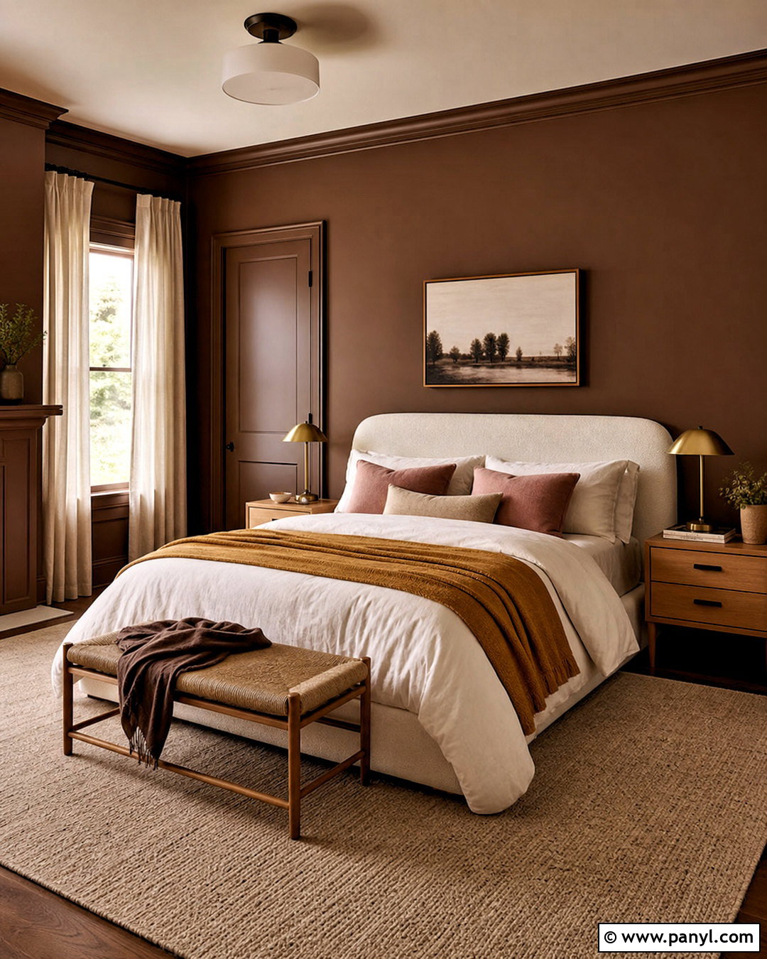 Cocoa Brown Bedroom Paint - 20 warm paint colors for home ideas