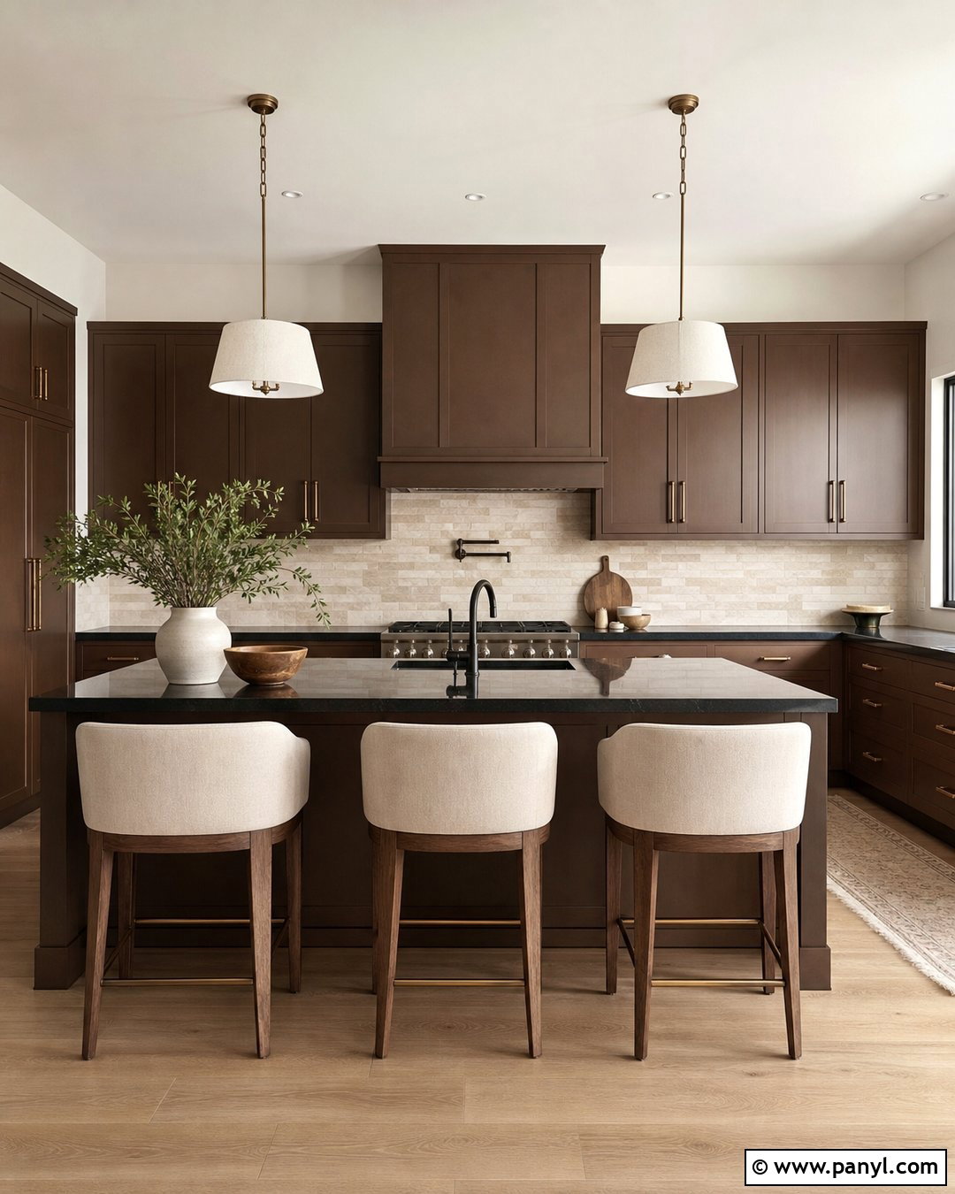 Cocoa Brown Kitchen Cabinets With Dark Countertops - 20 Kitchen Cabinet Paint Colors With Dark Countertops