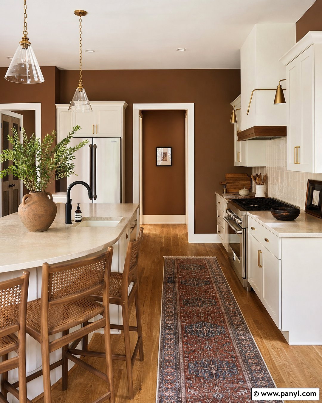 Cocoa Brown Kitchen Walls - 25 Warm Brown Wall Color Ideas