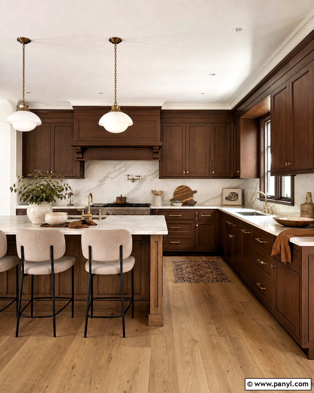 Cocoa Brown Kitchen - 20 warm kitchen colors