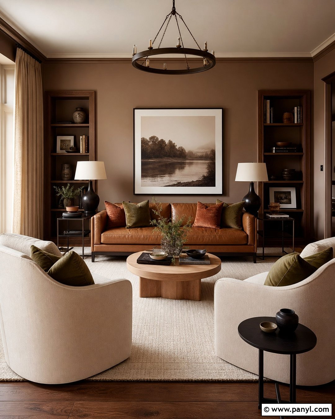 Cocoa Nude Accent Room - 30 Nude Wall Color Ideas