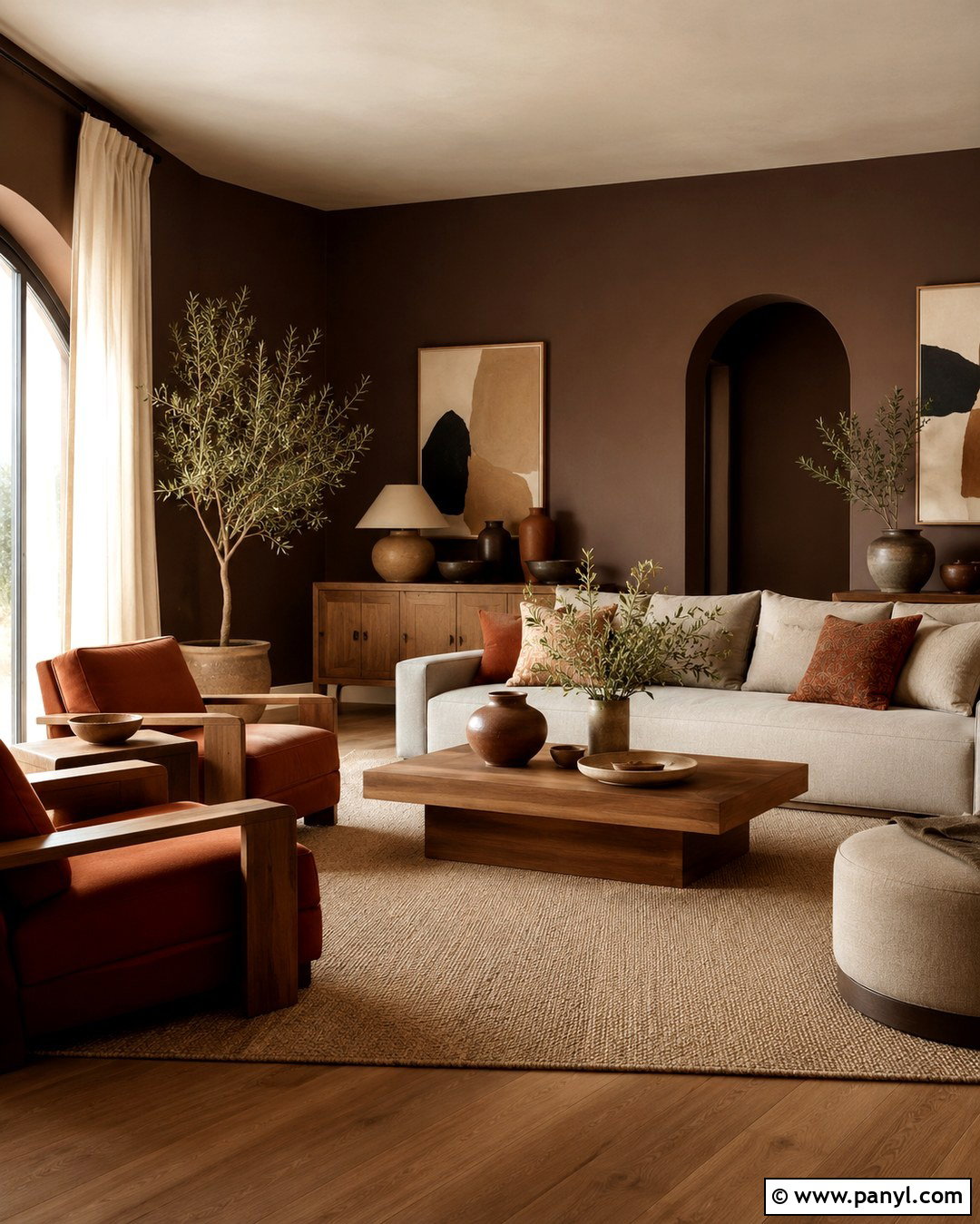 Cocoa Walls With Terracotta - 20 Cocoa Wall Color Ideas
