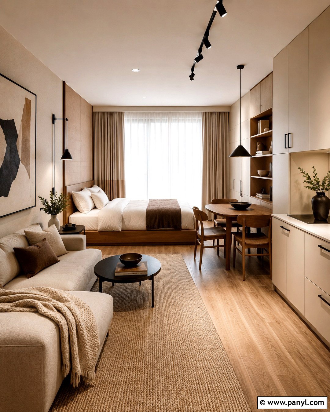 Coffee Cream Studio Wall Color - 20 Brown Beige Wall Color Ideas