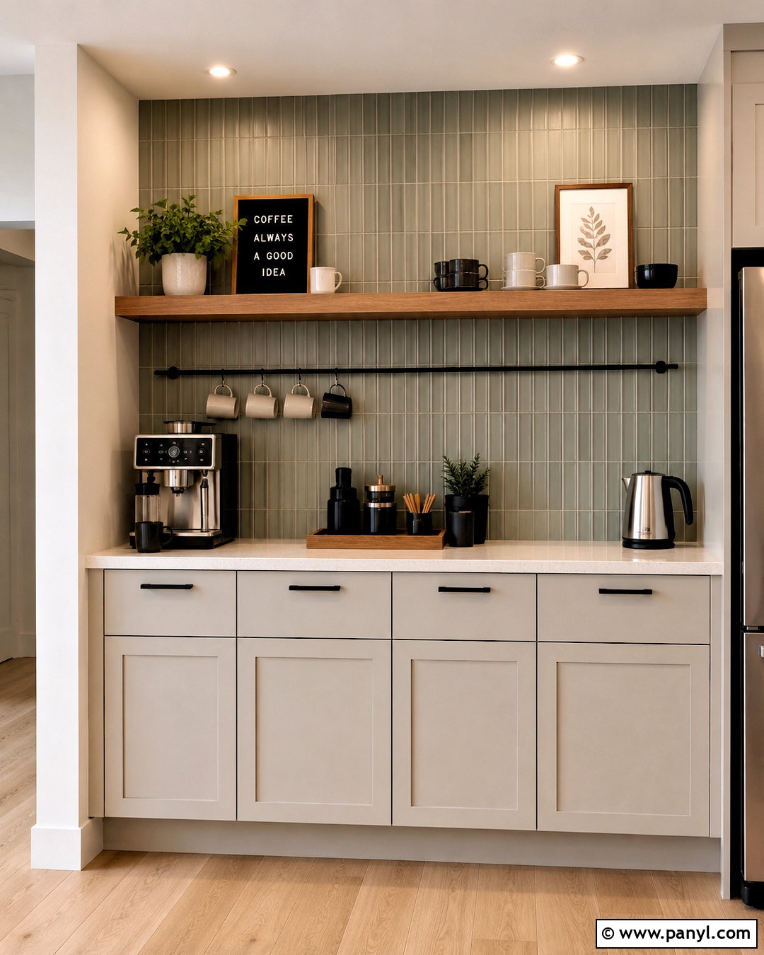 Coffee Dry Bar Wall - 20 dry bar wall ideas