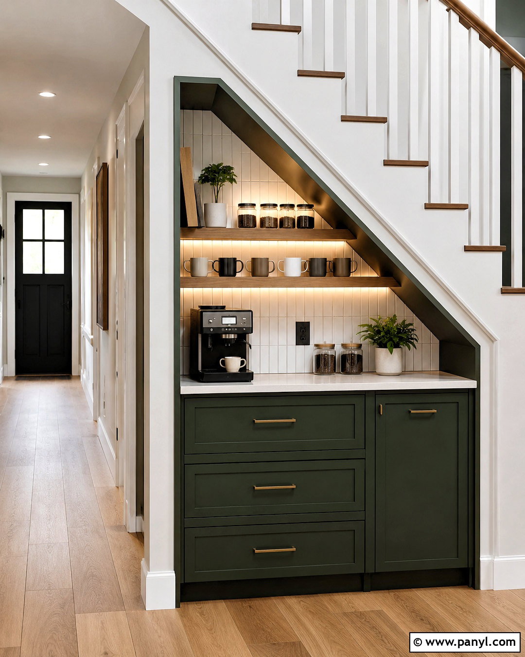 Coffee Station Under Stairs - 20 coffee station ideas