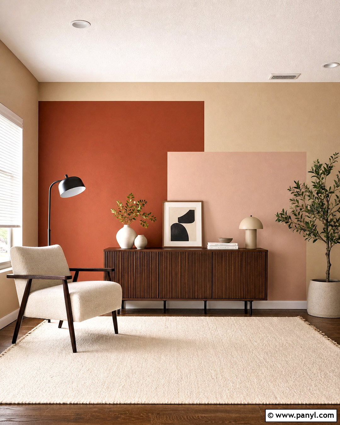 Color Block Accent Wall - 20 accent wall designs paint ideas