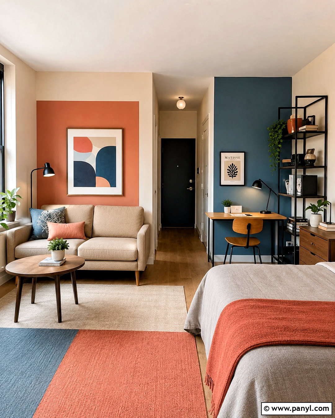 Color Block Accent Wall - 20 diy accent wall ideas painted ideas