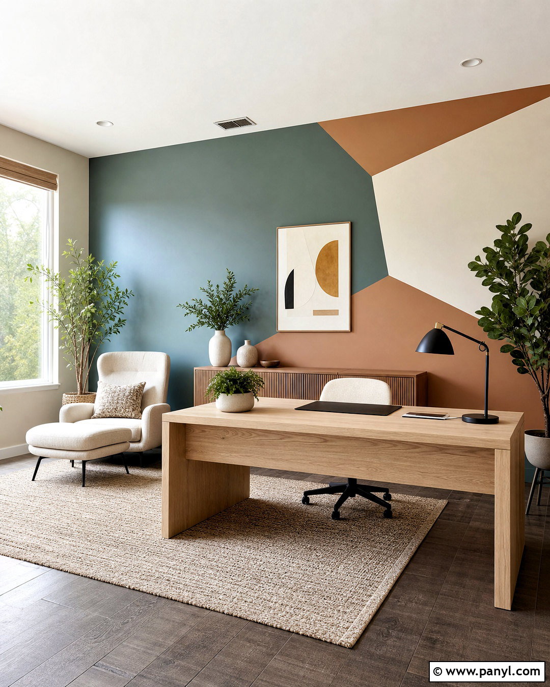 Color Block Accent Wall - 20 diy accent wall paint ideas