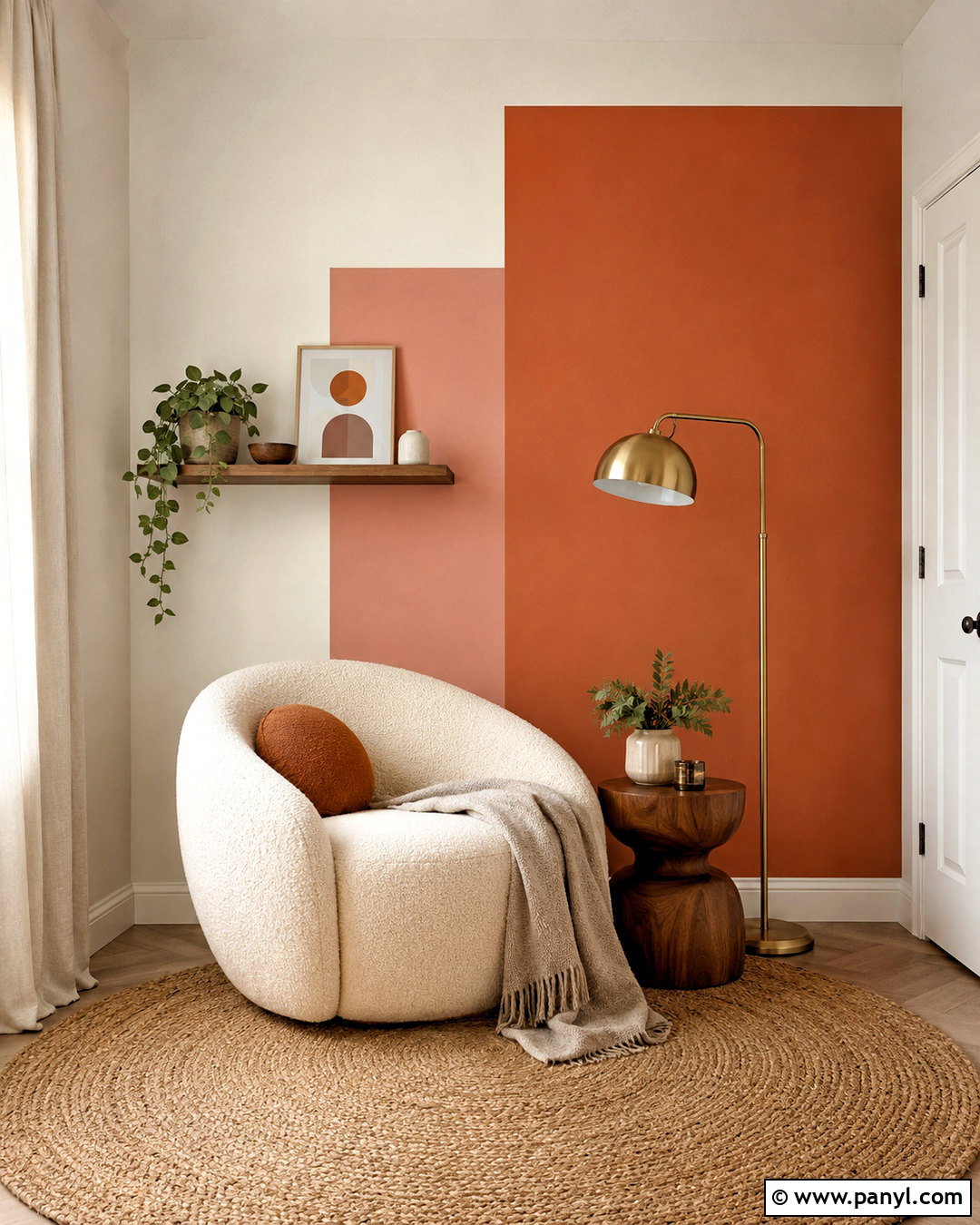 Color Block Accent Wall - 20 paint design accent wall ideas