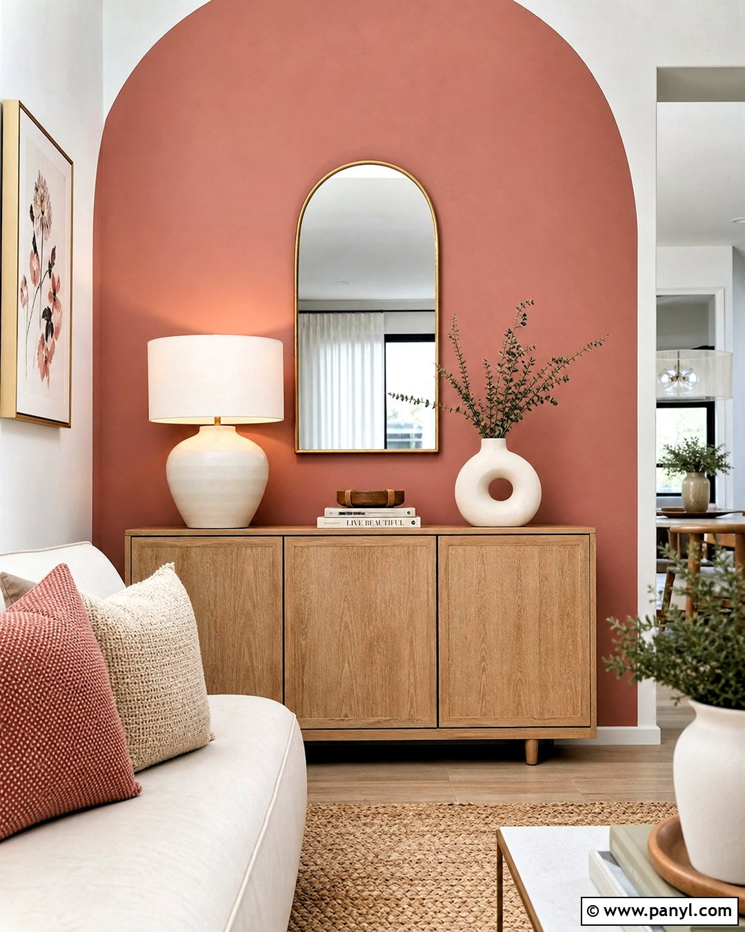 Color Block Accent Wall - 20 simple accent wall ideas