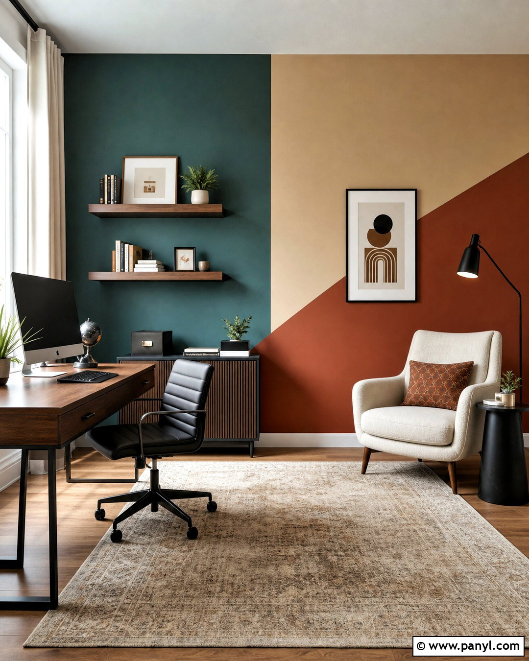 Color Block Accent Wall Paint - 20 accent wall paint designs