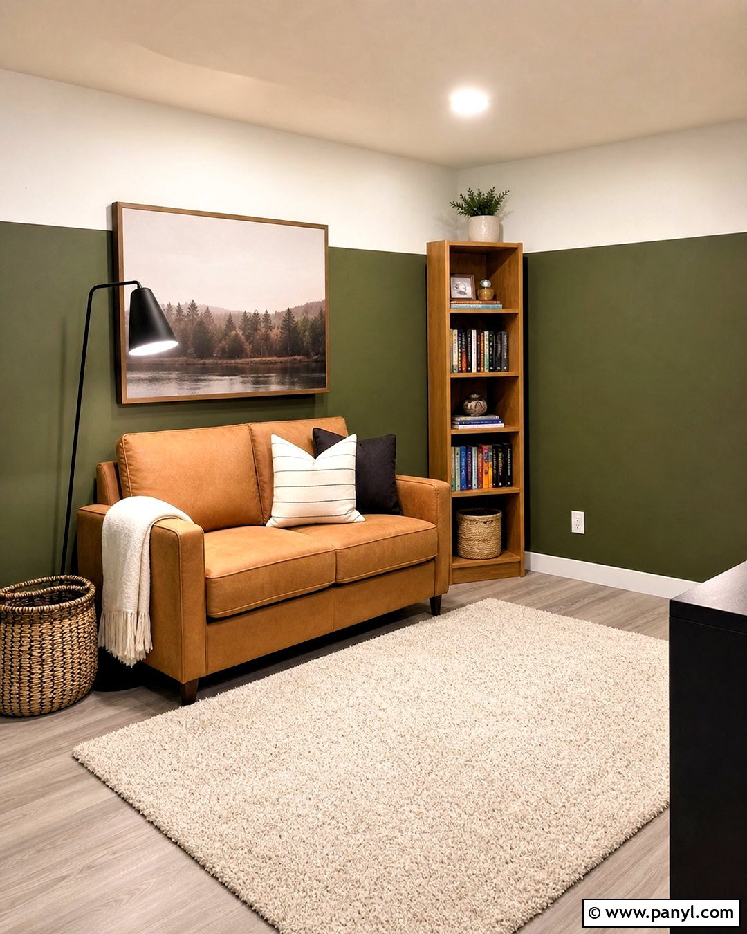 Color Block Basement Accent Wall - 20 basement accent wall ideas