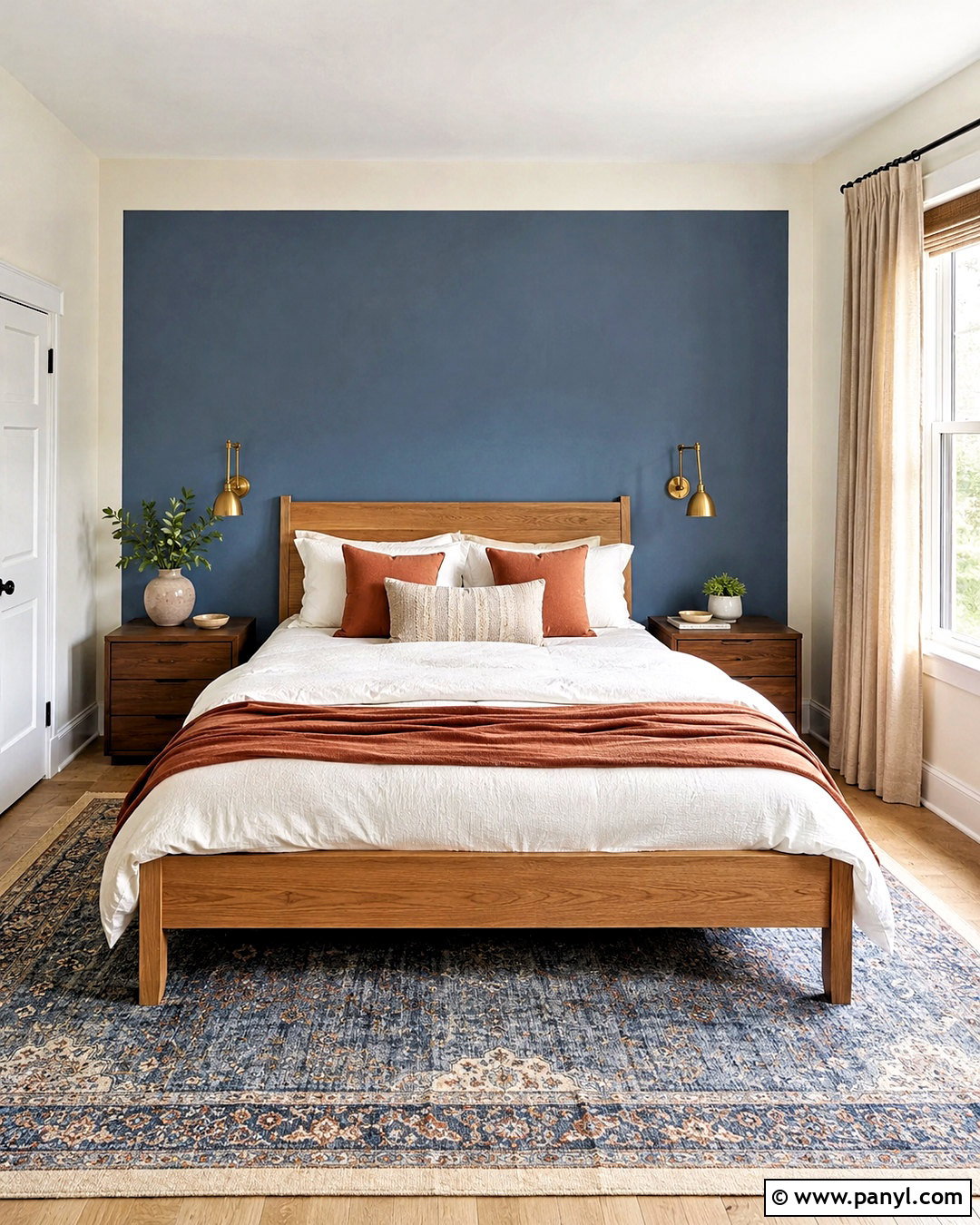 Color Block Bedroom Headboard Wall - 20 color block interior design ideas