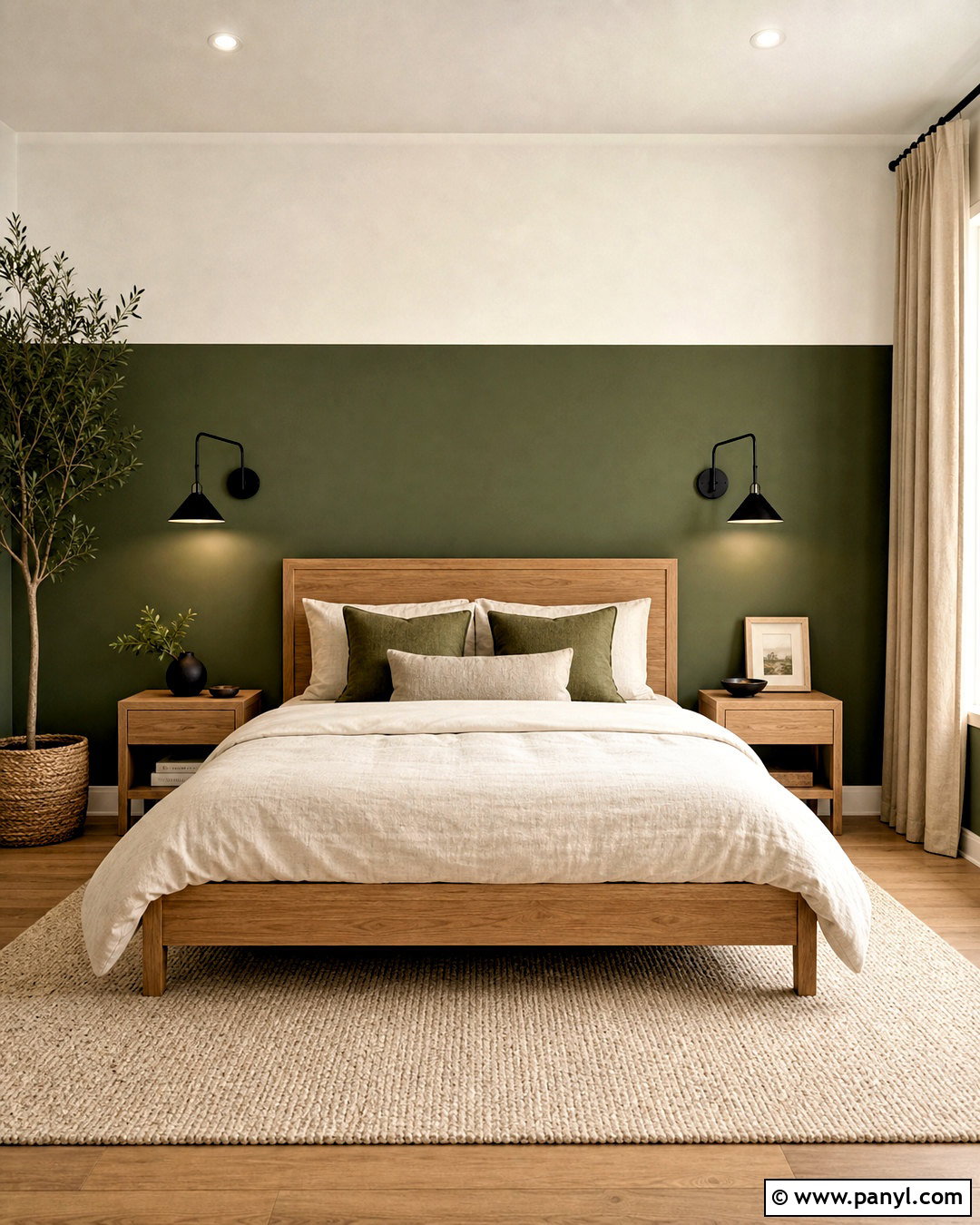 Color Block Bedroom Wall - 20 statement wall bedroom ideas