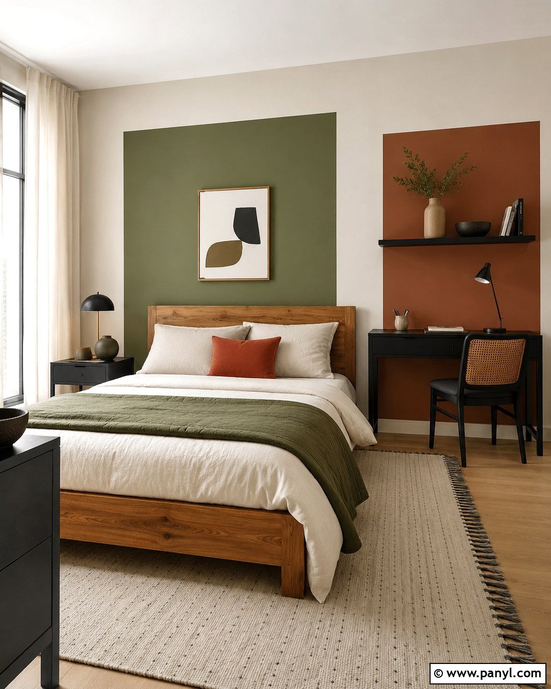 Color Block Bedroom Wall - 20 Simple Paint Designs On Wall Bedroom Ideas