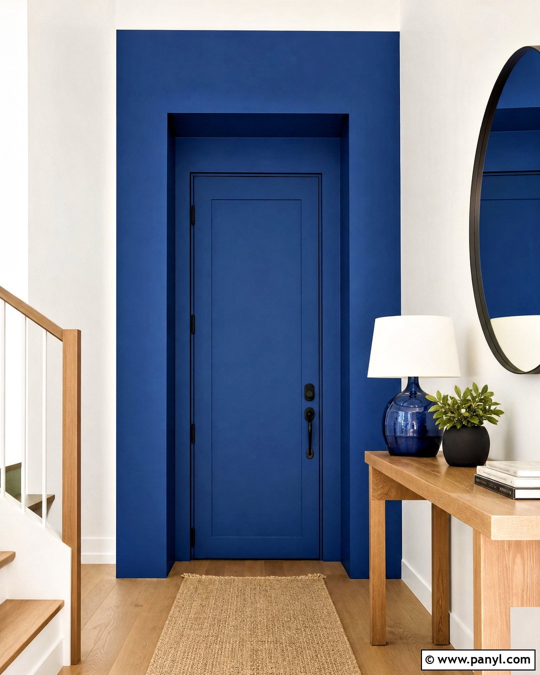 Color Block Doorway Tape Wall - 20 wall painting with tape design ideas