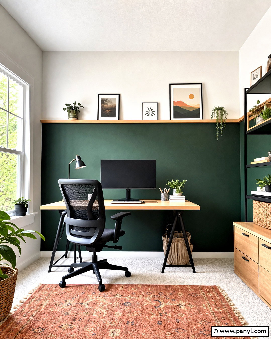 Color Block Feature Wall - 20 feature wall ideas