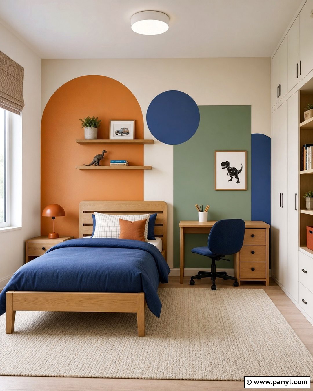 Color Block Kids Room Accent Wall - 25 Accent Wall For Kids Room Ideas