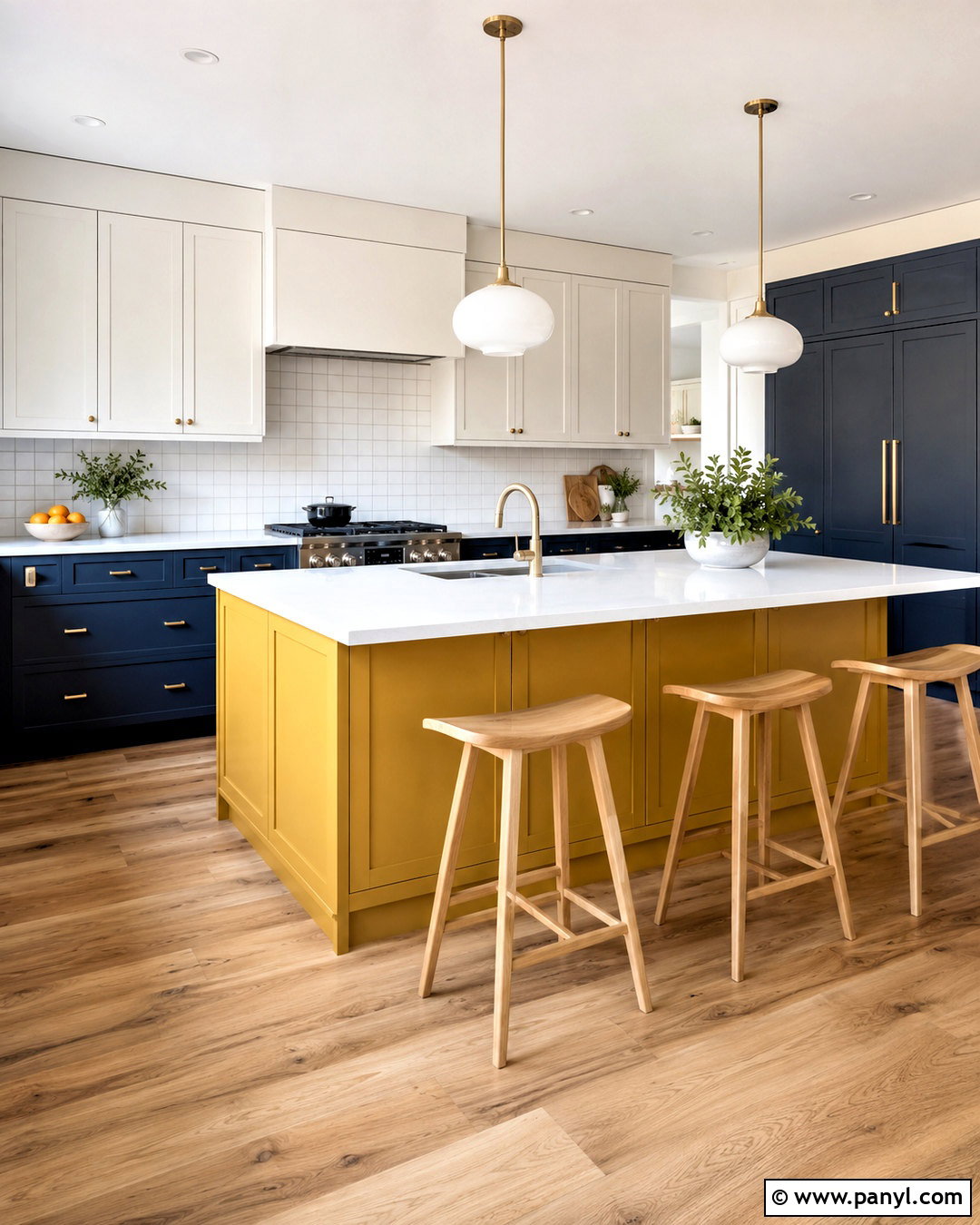 Color Block Kitchen - 20 color block interior design ideas