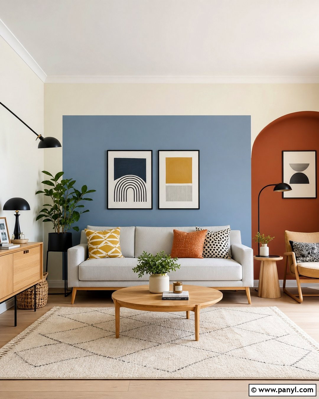 Color Block Living Room Walls - 30 Paint Ideas For Walls Living Room Ideas