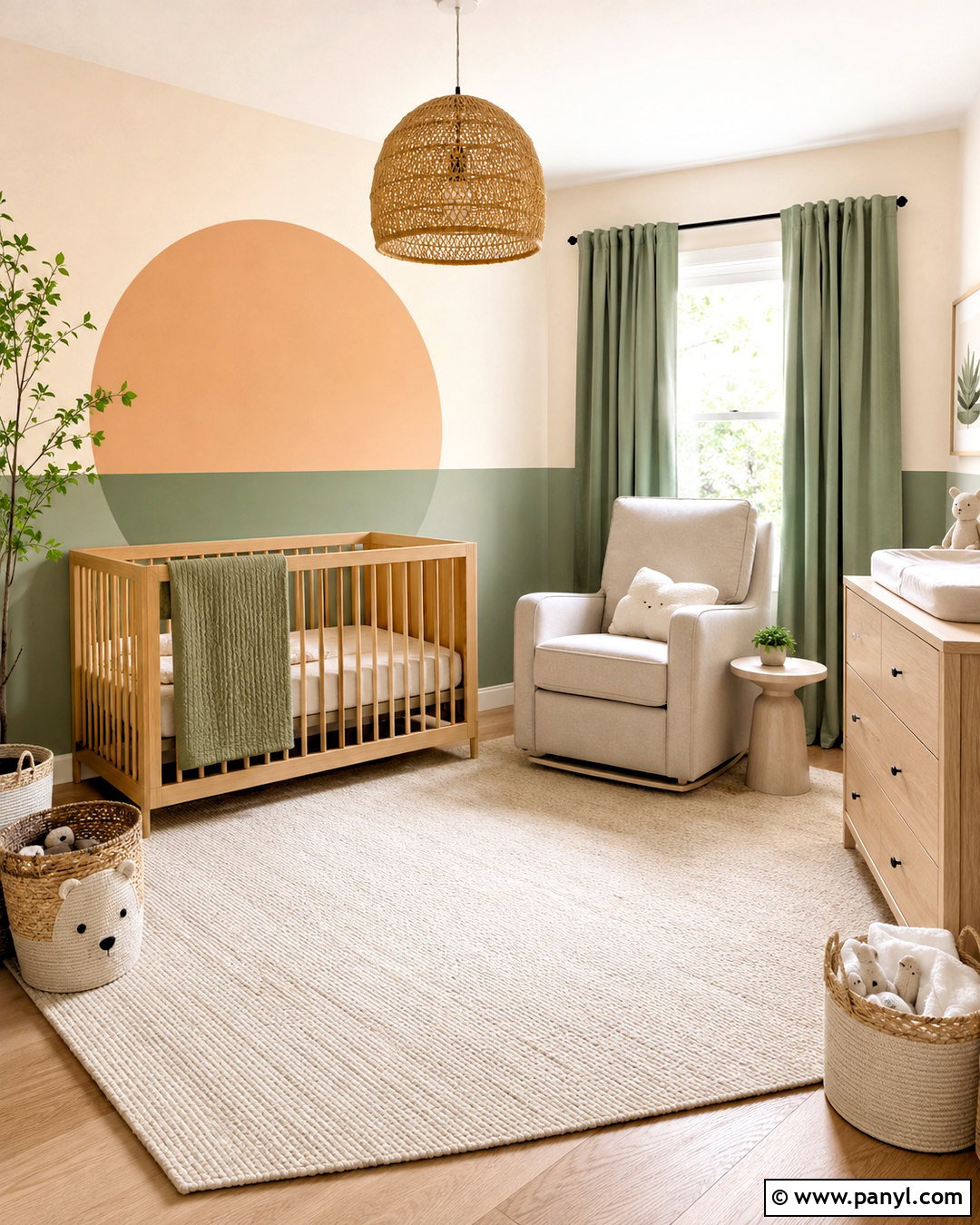 Color Block Nursery - 20 color block interior design ideas