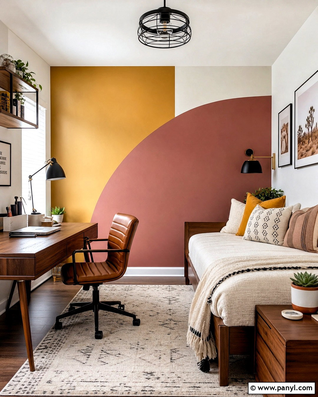 Color Block Painted Wall - 20 painted wall design ideas