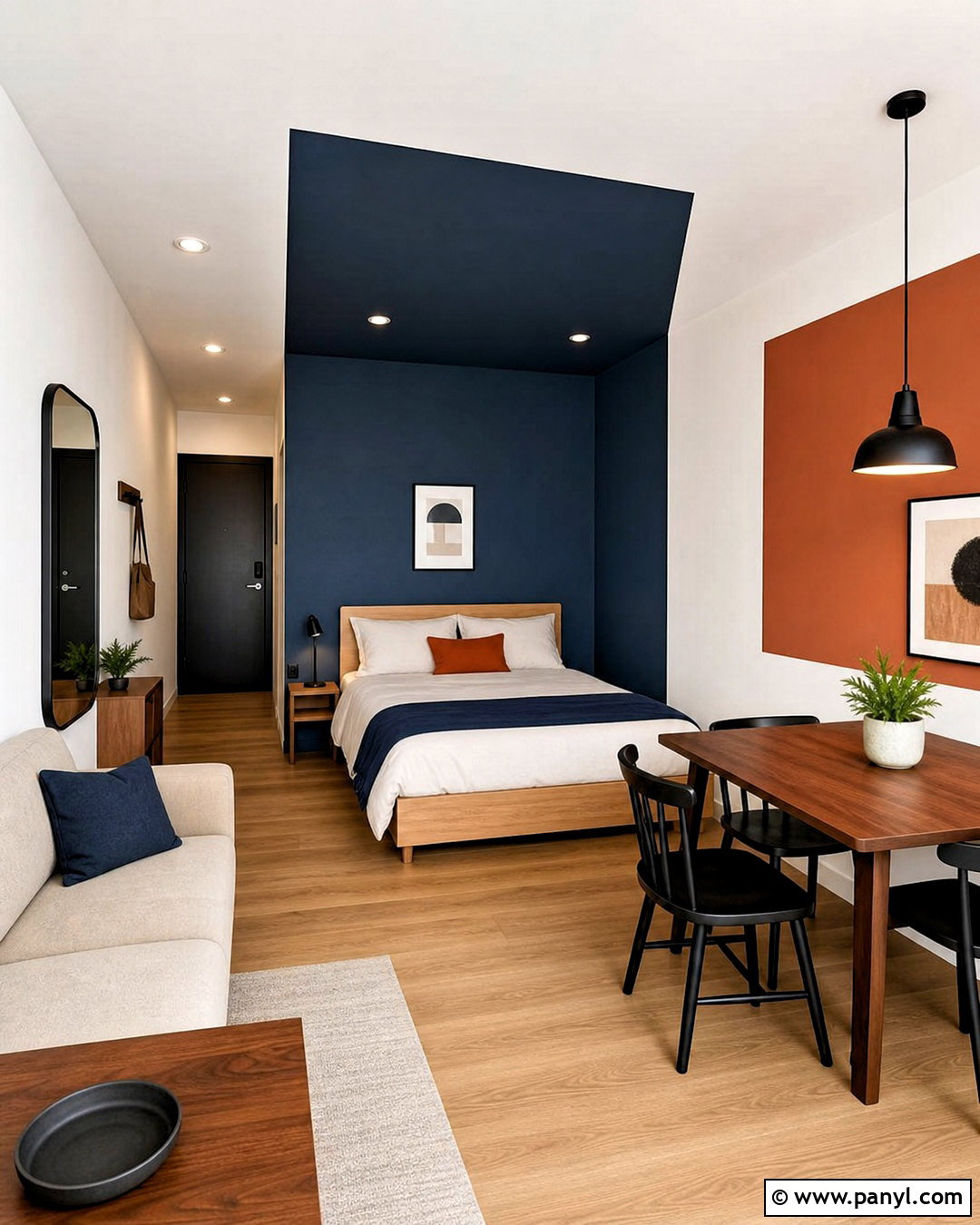 Color Block Studio Walls - 20 home wall painting ideas