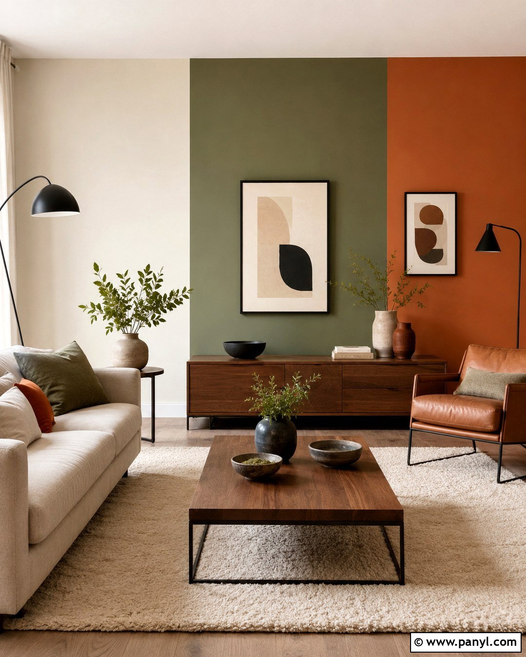 Color Block Tricolor Wall - 20 Tricolor Wall Ideas