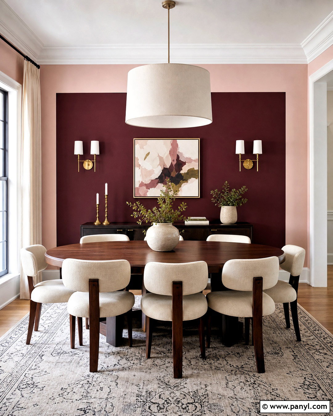 Color Block Wall Behind Dining Table - 20 color block wall ideas