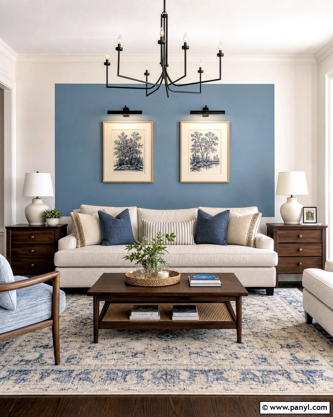 Color Block Wall Behind Sofa - 20 color block wall ideas