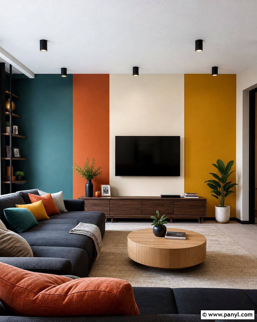 Color Block Wall Paint Stripes - 30 Wall Lines Paint Stripes