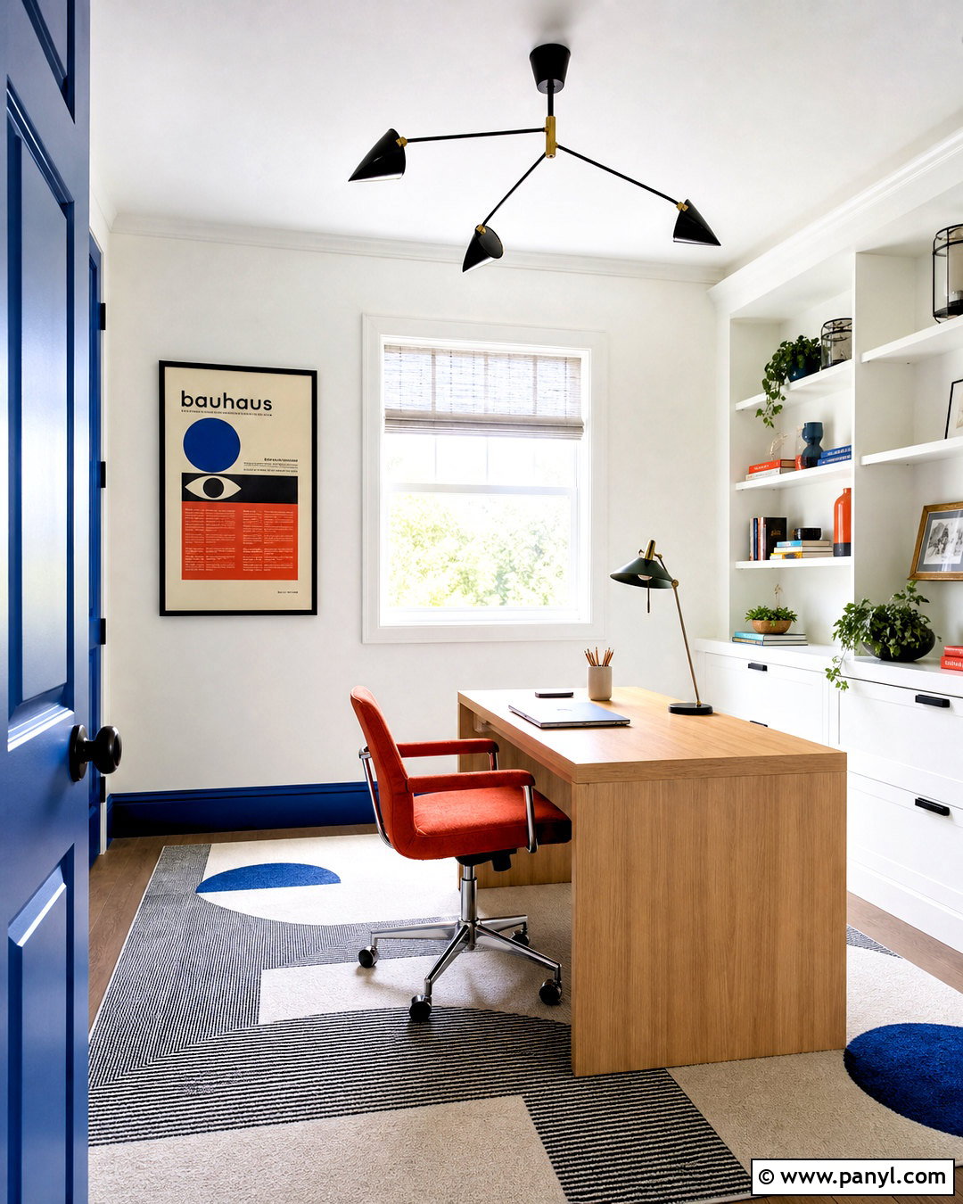 Color-Blocked Baseboards And Door Trim - 20 painted baseboards and trim ideas