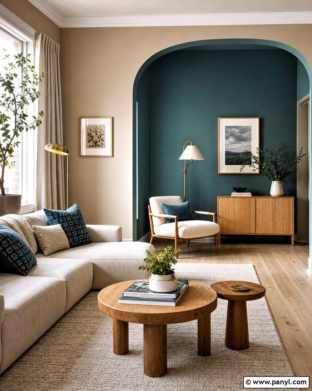Color-Blocked Living Room Paint - 20 interior paint ideas living room ideas