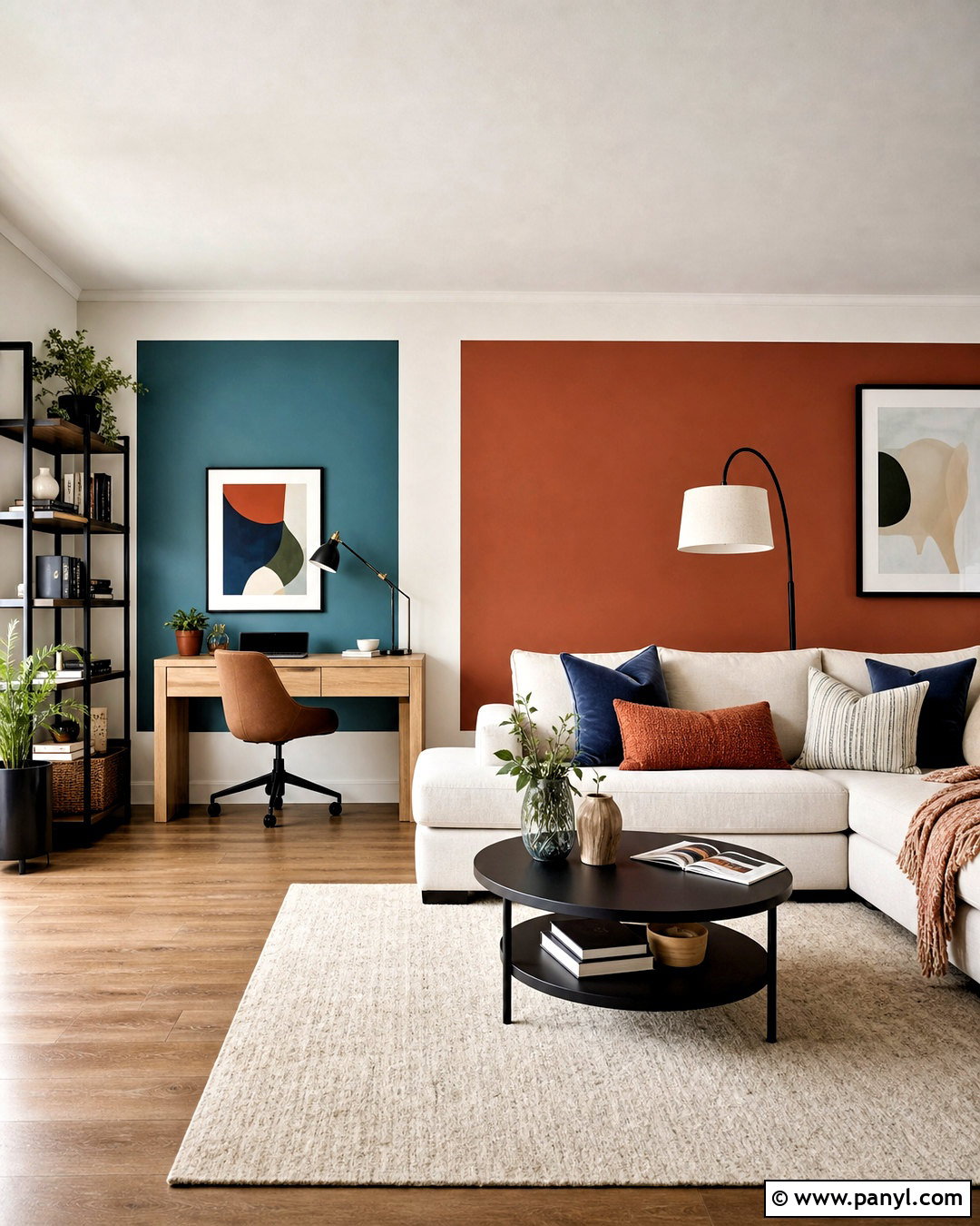 Color Blocking Wall Paint - 20 paint effects on walls