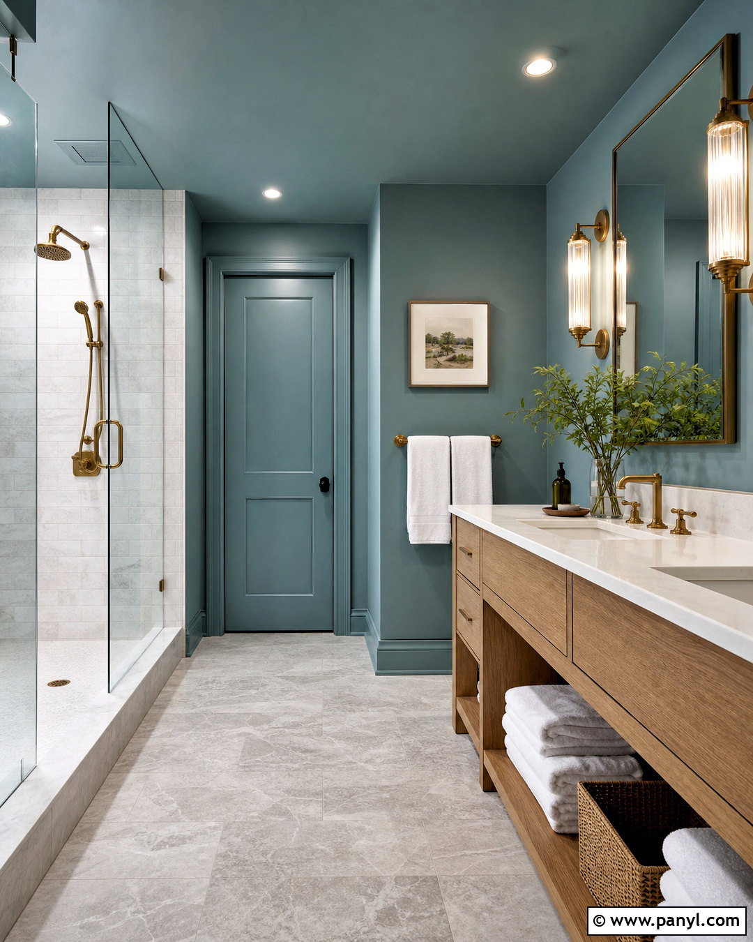 Color Drenched Bathroom Paint - 20 bathroom paint inspiration ideas