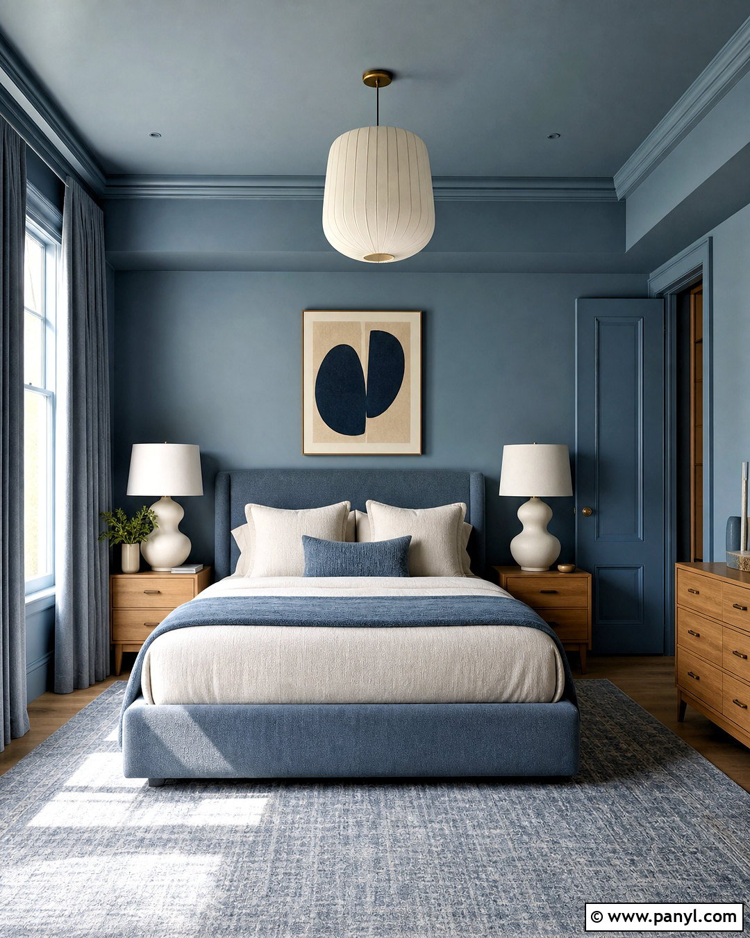 Color Drenched Bedroom - 20 bedroom decor ideas