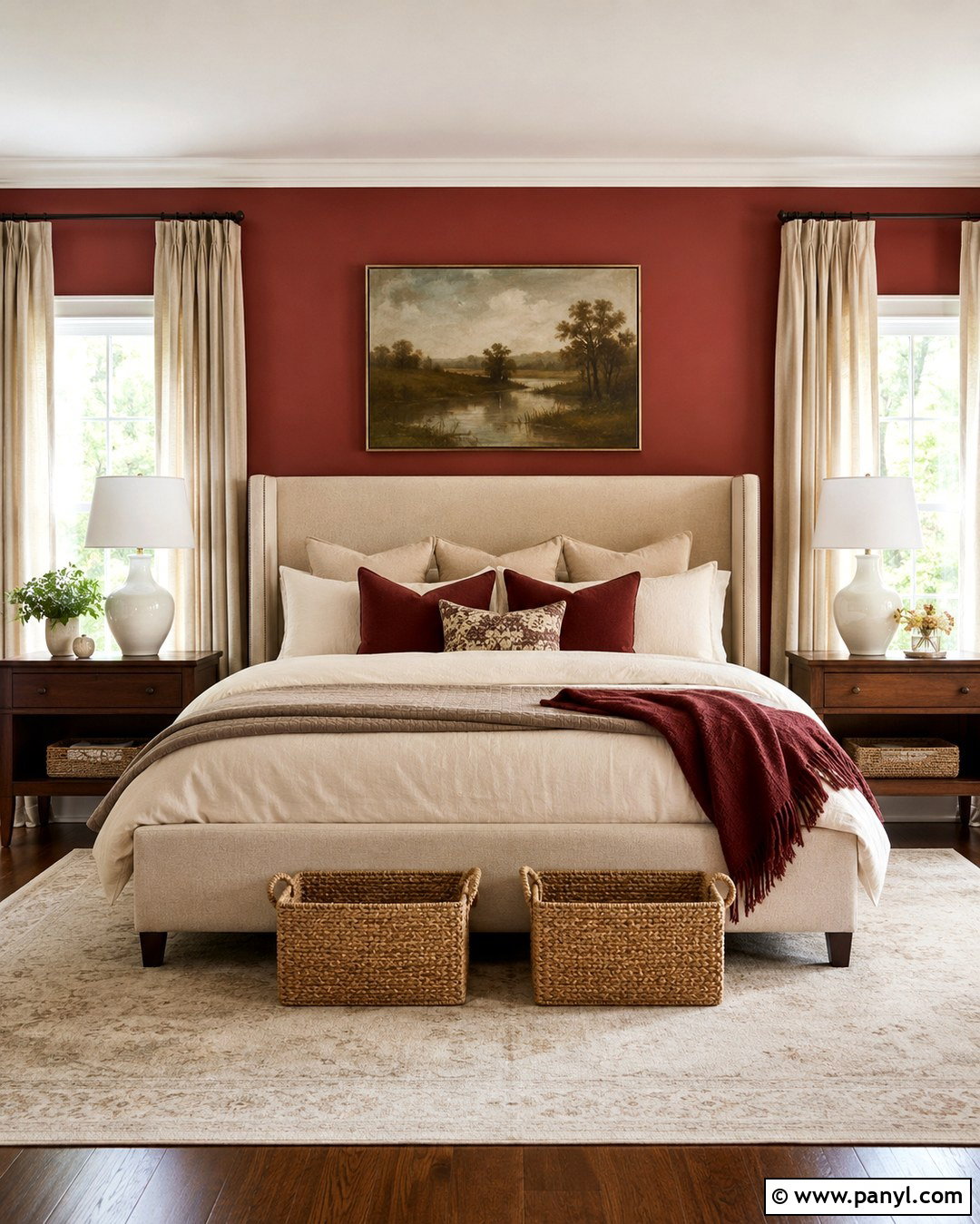 Color Drenched Cranberry Room - 20 Cranberry Walls