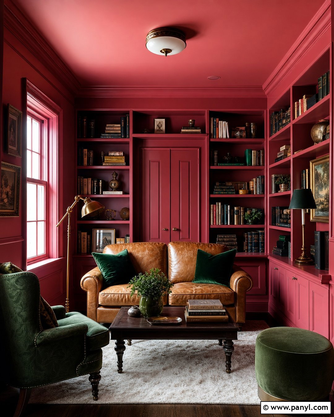 Color-Drenched Dark Pink Walls - 35 dark pink walls